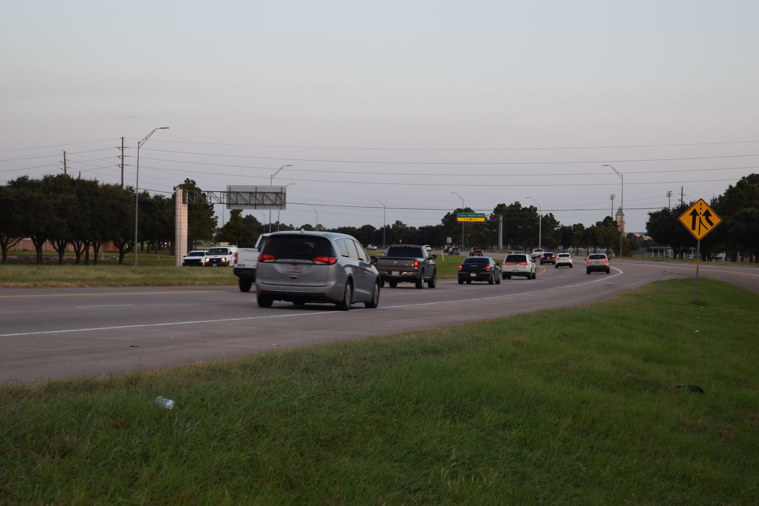 Backups of traffic on the Grand Parkway between I-10 and FM 1093 during rush hour may be mitigated in the next few years as the Texas Department of Transportation adds one lane in each direction and other improvements in order to mitigate traffic. Additionally, Fort Bend County officials are working to improve the access roads on the southern portion of the parkway.